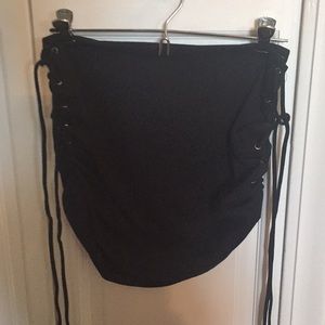Lace up skirt